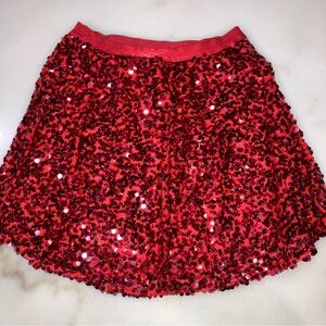 Cat and Jack Red Sequin Mini Skirt